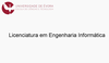 Licenciatura em Engª Informática - Universidade de Évora
